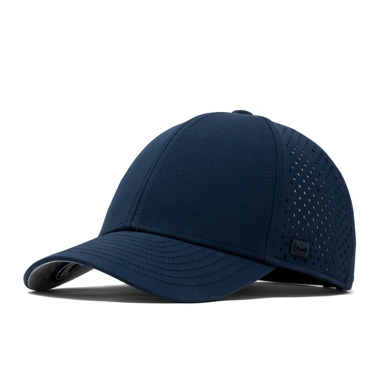 melin A-Game Hydro, Navy, Menâ€™s Performance Snapback Hats, Water-Resistant Fitted Baseball Caps for Men & Women, Golf, Running, or Workout Hat, Medium-Large - Image 1